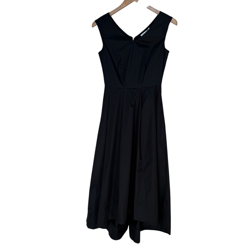 NWT Closet London Women's Black V-Neck Hi-Low A-Line Dress Size 4 Party/Cocktail